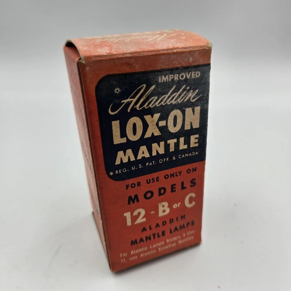 Vintage ALADDIN LOX-ON MANTLE for 12-B-C‎ Models  # 24113 New Old Stock
